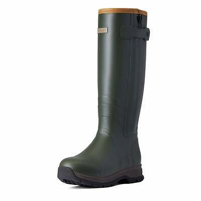 Pre-owned Ariat Women's Burford Insulated Zip Welly - Neoprene Lining