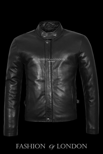 Pre-owned Real Leather Coat And Jackets Men's Lethal Weapon Black Movie Film Lambskin Leather Jacket