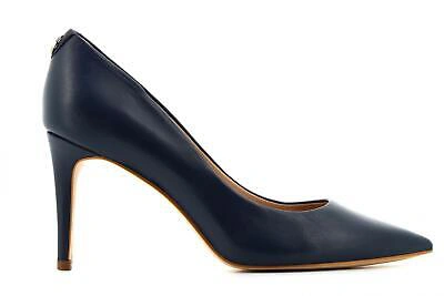 Pre-owned Guess P20u Woman Shoes Court Fl7b11lea08 Blu