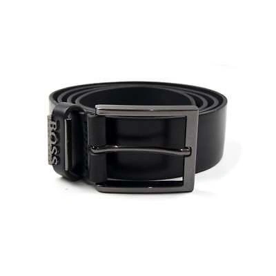 Pre-owned Hugo Boss Senol Belt Black