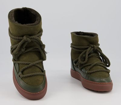 Pre-owned Inuikii Classic Trainers Olive