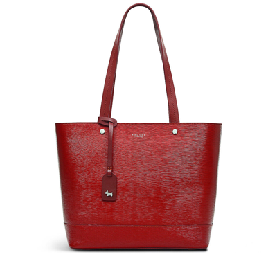 Pre-owned Radley Claret Red Medium To Large Shoulder Tote Bag Leather Isabella Way Handbag