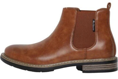 Pre-owned Ben Sherman Rrp: £120. & Tags,  Mens Tribute Chelsea Boots Tan. Size Uk 7