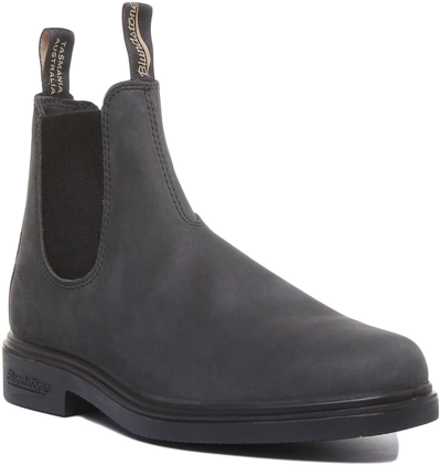Pre-owned Blundstone 1308 Elastic Sided Chelsea Boot In Rustic Black Size Uk 3 - 7