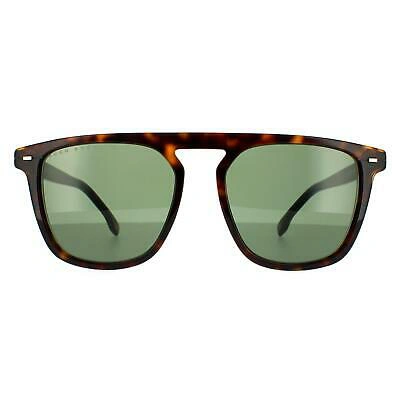 Pre-owned Hugo Boss Sunglasses Boss 1127/s 086 Qt Dark Havana Green