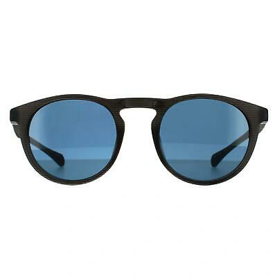 Pre-owned Hugo Boss Sunglasses Boss 1083/s/it 26k Ku Matte Grey Pattern Blue Avio