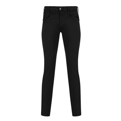 Pre-owned Replay Mens Jeans Anbass Hyperflex Colour Xlite Slight Stretch Slim Fit In Black