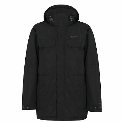 Pre-owned Columbia Parka Coat Mens Gents Jacket Top Water Repellent Ventilated Hooded Zip