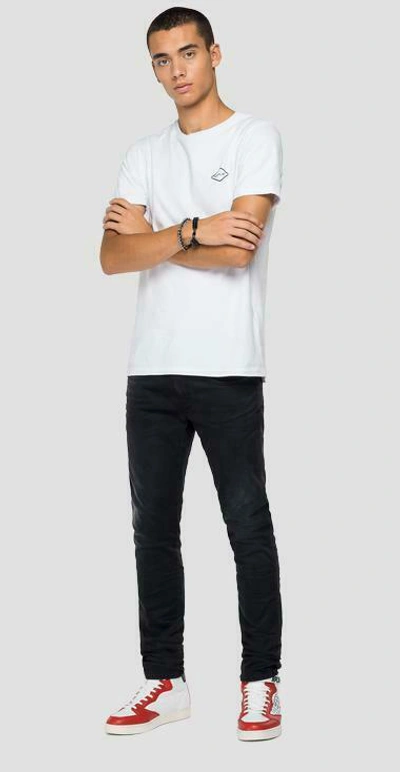 Pre-owned Replay Slim Fit Anbass Hyperflex X.l.i.t.e. Re-used Jeans