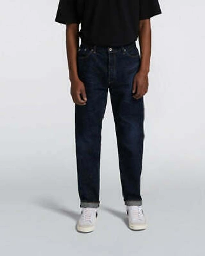 Pre-owned Edwin Made In Japan Loose Tapered Mens Jeans - 13.5oz Nihon Menpu Dark Pure Indi