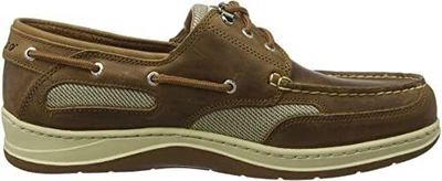 Pre-owned Sebago Waxed Brown Mens Leather Boat Shoes  Clovehitch Ii Fgl