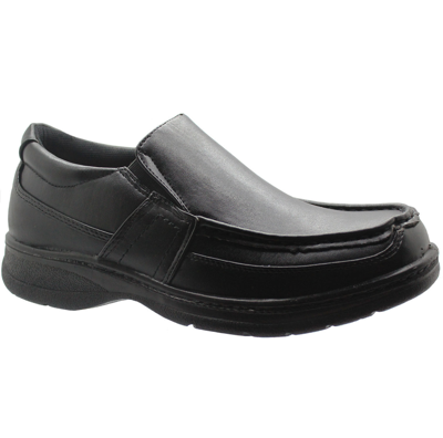 Pre-owned Office Mens Black Comfort Xtra Slip On Shoes Formal Dress  Work Casual Sizes