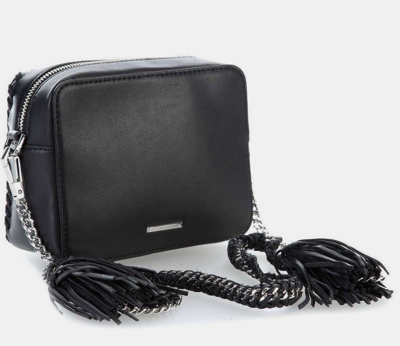 Pre-owned Rebecca Minkoff Leather Chase Camera Crossbody Shoulder Bag Black