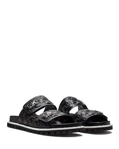 Pre-owned Michael Kors Women's Shoes Slippers  Stark 40s2srfa1l Black