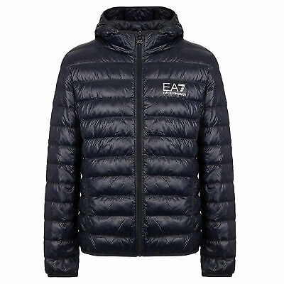 Pre-owned Ea7 Training Mens Jacket Down - Night Blue All Sizes