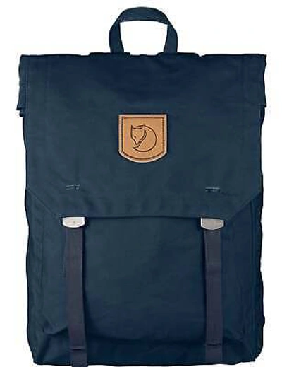 Pre-owned Fjall Raven Fjallraven Unisex Foldsack No. 1 Backpack - Navy