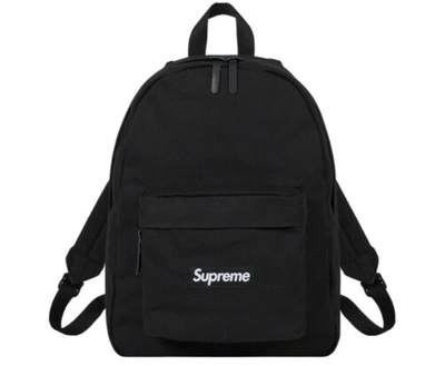 Pre-owned Supreme Canvas Backpack Black