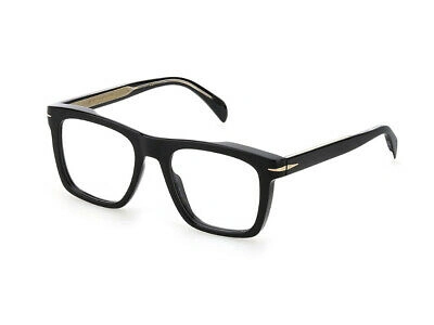 Pre-owned David Beckham Eyeglasses Db 7020 807 Black Square 51 Mm