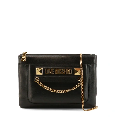 Pre-owned Moschino Love  Women's Crossbody Bag Black Jc4247pp0dkc0