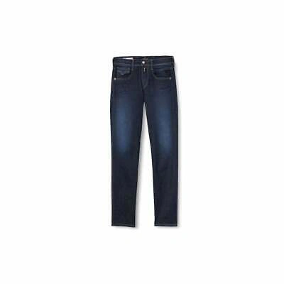 Pre-owned Replay Anbass Hyperflex Dark Blue Vintage Wash Slim Jeans