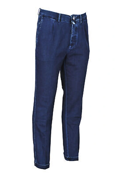 Pre-owned Jacob Cohen Jacob Cohën Trousers - Men's 33 Straight Dark-blue Cotton Jeans Tom Comf 0097...
