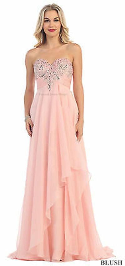 Pre-owned Designer Sale Floor Sweeping Dress Dancing Twirling Prom Formal Evening Gown Pageant