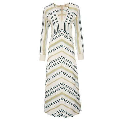 Pre-owned Bally Womens Maxi Dress White