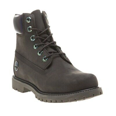 Pre-owned Timberland Womens 6` Premium Ankle Boots Grey