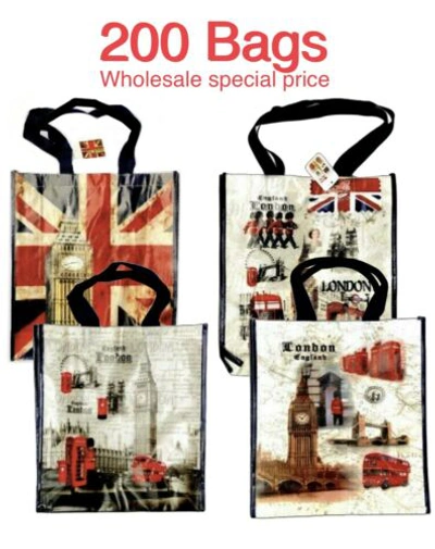 Pre-owned H&s 200 X London Souvenirs Bag British Flag Uj Tote Bags Shopping Xmas Gift Bag Sale