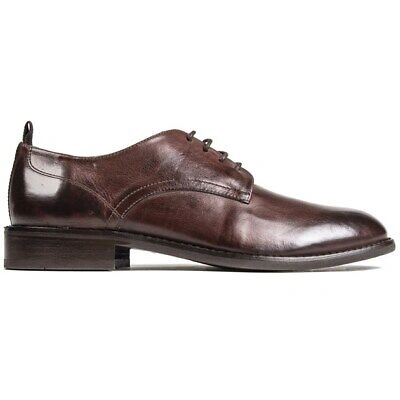 Pre-owned Hudson London Mens Midley Lace-up Shoes Brown