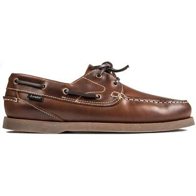 Pre-owned Loake Mens Lymington Boat Shoes Brown