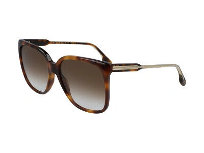 Pre-owned Victoria Beckham Brand  Sunglasses Vb610s 215 Havana Brown Woman