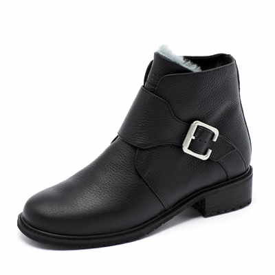 Pre-owned Emu Ladies Womens Explorer Bourke Water Resistant Leather Tan Black Ankle Boot