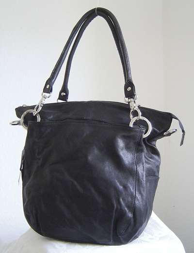 Pre-owned Octopus Handbag Shoulder Bag  Copenhagen Finest Leather Black