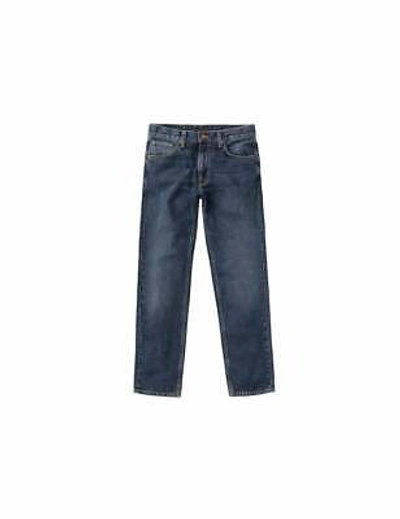 Pre-owned Nudie Jeans Men's Gritty Jackson Denim - Blue Slate