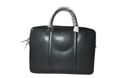 Pre-owned Paul Smith Mainline Mens Black Leather City Portfolio Bag Brand