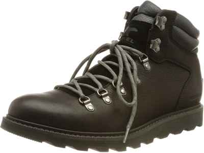 Pre-owned Sorel Men's Boots, Madson Ii Hiker Wp, Black Black, Size: 10