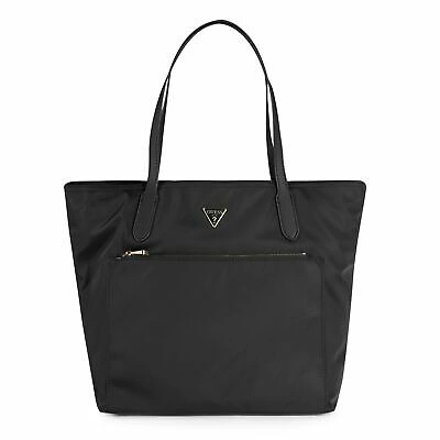 Pre-owned Guess Womens Gemma Nyltot Tote Bag Zip Full