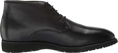 Pre-owned Propét Propet Mdx012lblk Leather Black Wide Fitting Grady Boots For Men's Width 5e