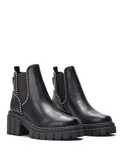 Pre-owned Guess Women's Shoes Ankle Boots  Fl8kalele10 Black