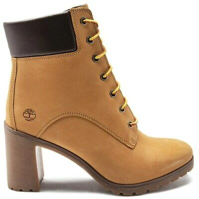 Pre-owned Timberland Womens Allington 6 Inch Ankle Boots Tan Natural