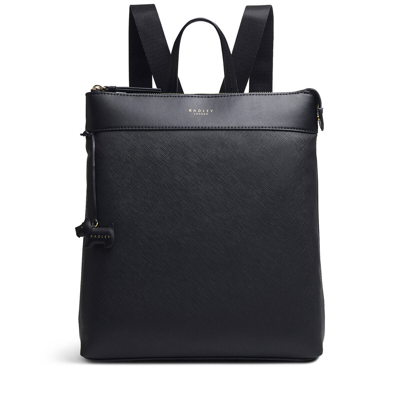 Pre-owned Radley Backpack Black Medium Synthetic Essex Road Rucksack Bag Rrp £109