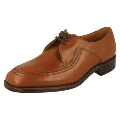 Pre-owned Loake Mens Fontwell  Tan Leather Lace Up Fitting