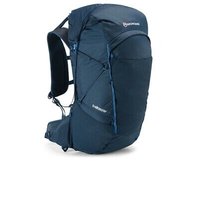 Pre-owned Montané Montane Unisex Trailblazer 44 Backpack Navy Blue Sports Outdoors Breathable