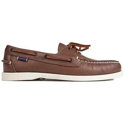 Pre-owned Sebago Mens Dockside Portland Boat Shoes Brown
