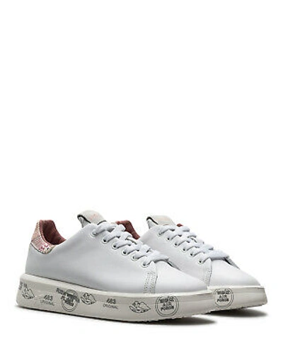 Pre-owned Premiata Women's Shoes Trainers  Belle 5721 White