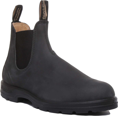 Pre-owned Blundstone 587 Unisex Premium Leather Chelsea Boots In Black Size Uk 3 - 12