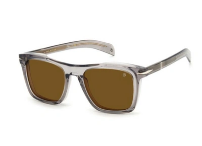 Pre-owned David Beckham Sunglasses Db 7000 / S Kb7 / 70 Grey Brown Man