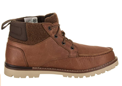 Pre-owned Toms - Mens - Hawthorne - Dark Toffee Brown Leather Boots (waterproof)