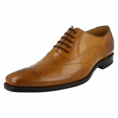 Pre-owned Loake Men's  Tan Leather Lace Up Shoe Gunny F Fitting